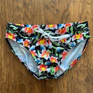 2xist mens orchid print swim briefs